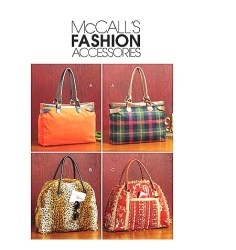 5487 3 SIZED PRACTICAL CONTRAST LINED SATCHEL BAGS PATTERN